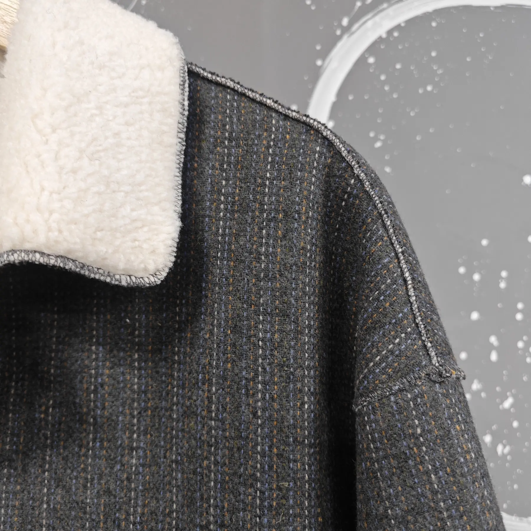 LANMREM Korean Style Winter Lamb Fur Coat For Women Lapel Mid Length Warm Thick Clothing Fashion Female New Jackets 2VV2058