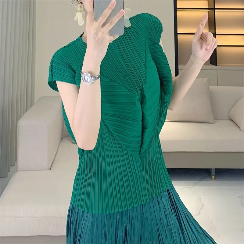 LANMREM Summer Bud Short Sleeve Top For Women Chic New Versatile Elegant Simple Casual Elastic Slimming High-End T-Shirt 2DB4048