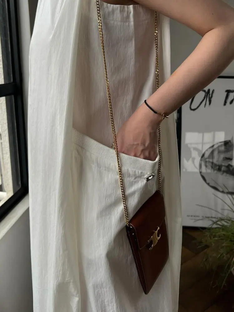 LANMREM Women's Long Dress O Neck Sleeveless Pockets Drawstring Design Zippers Loose Casual Dresses 2025 Spring Fashion 2DC1408