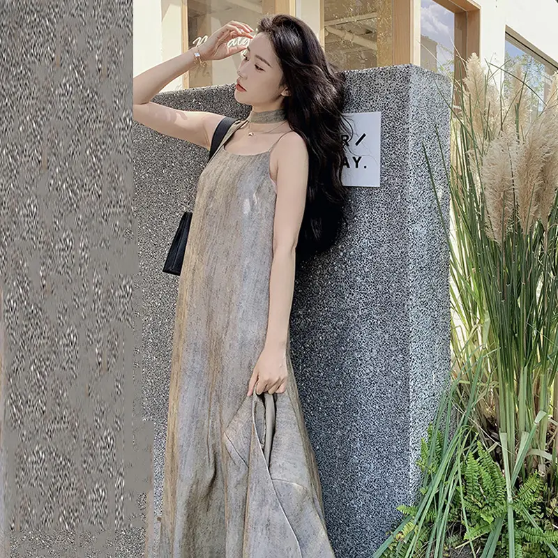 LANMREM Temperament Office Style Women's Dress Two Pieces Set V Collar Single Breasted Suit Coat And Slip Dresses Korean 2DB3712