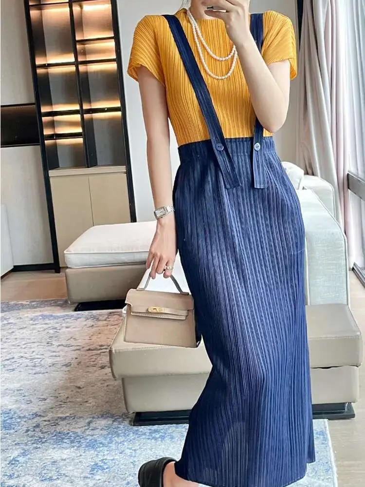 LANMREM Fashion Casual Versatile Backstrap Skirt Women's Elegant Straight Solid Color Skirts Fashion Female 2025 Summer 2DE382