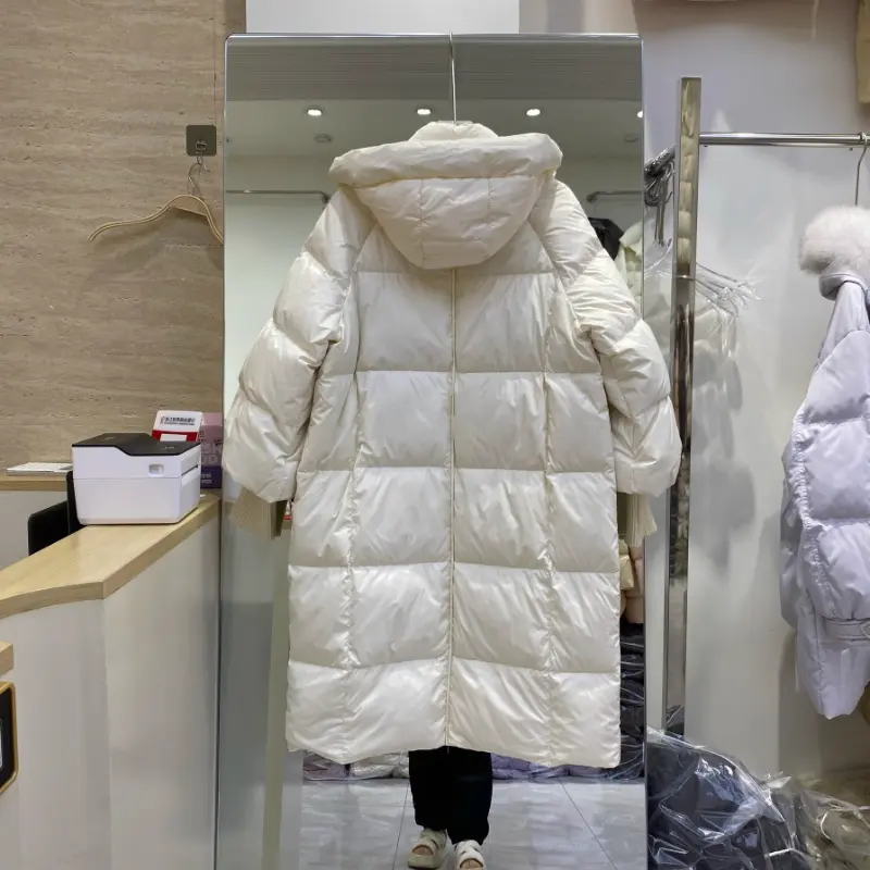 Women's Padded Down Jacket, Thick Warm Overcoat, Puffer Coats, Long, Autumn, Winter, New, 2024