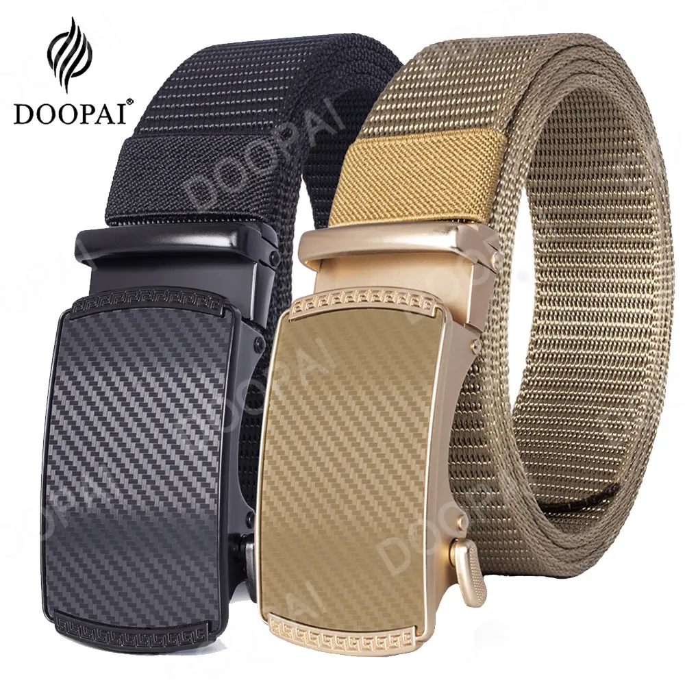 Men's Nylon Outdoor Hunting Metal Canvas Belt Male Korean Version All-Match Casual Automatic Buckle Golf Belt Men Women  Accesso