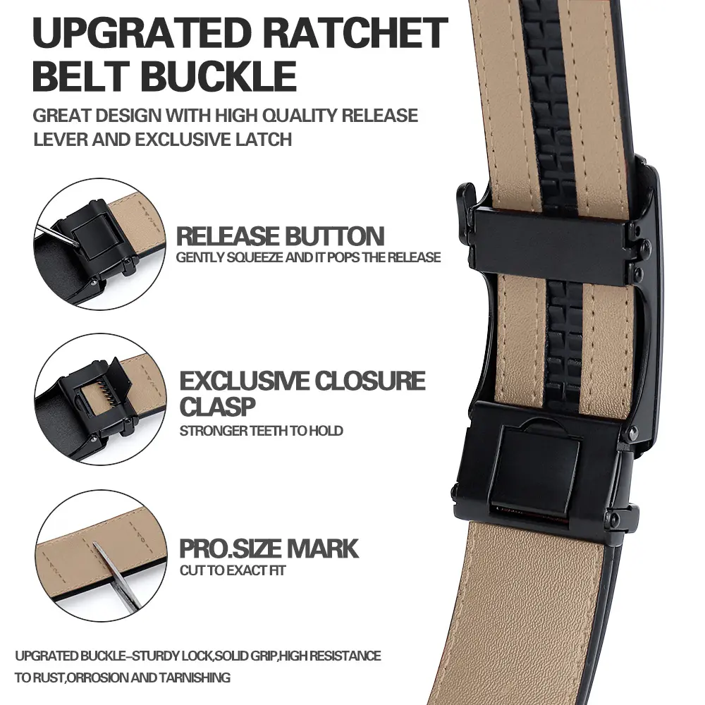 New Mens Belt Hollow Automatic Mens Genuine Leather Luxury Belt for Men Belt Male Strap Male Metal Automatic Buckle Women