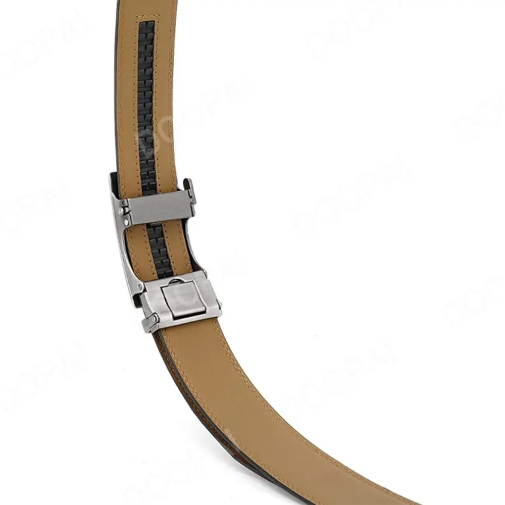 Men Belt Genuine Leather Belts Without Buckle Black Brown Men's Belts Without Buckle Cowskin  Luxury Belt  Cinturones Para Mujer