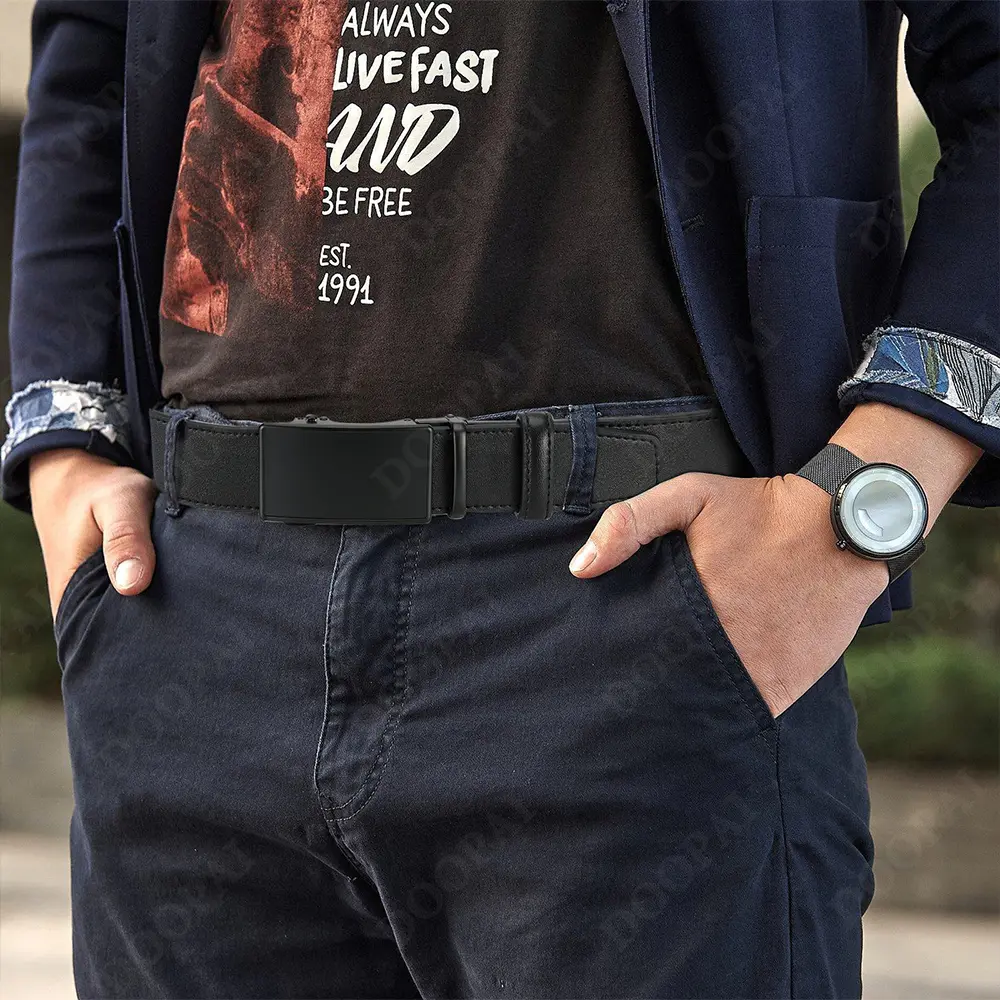 Men's Belt Casual Woven Elastic Belt High Quality Genuine Leather Outdoor Sports Women's Belt Climbing Work Jeans Pants
