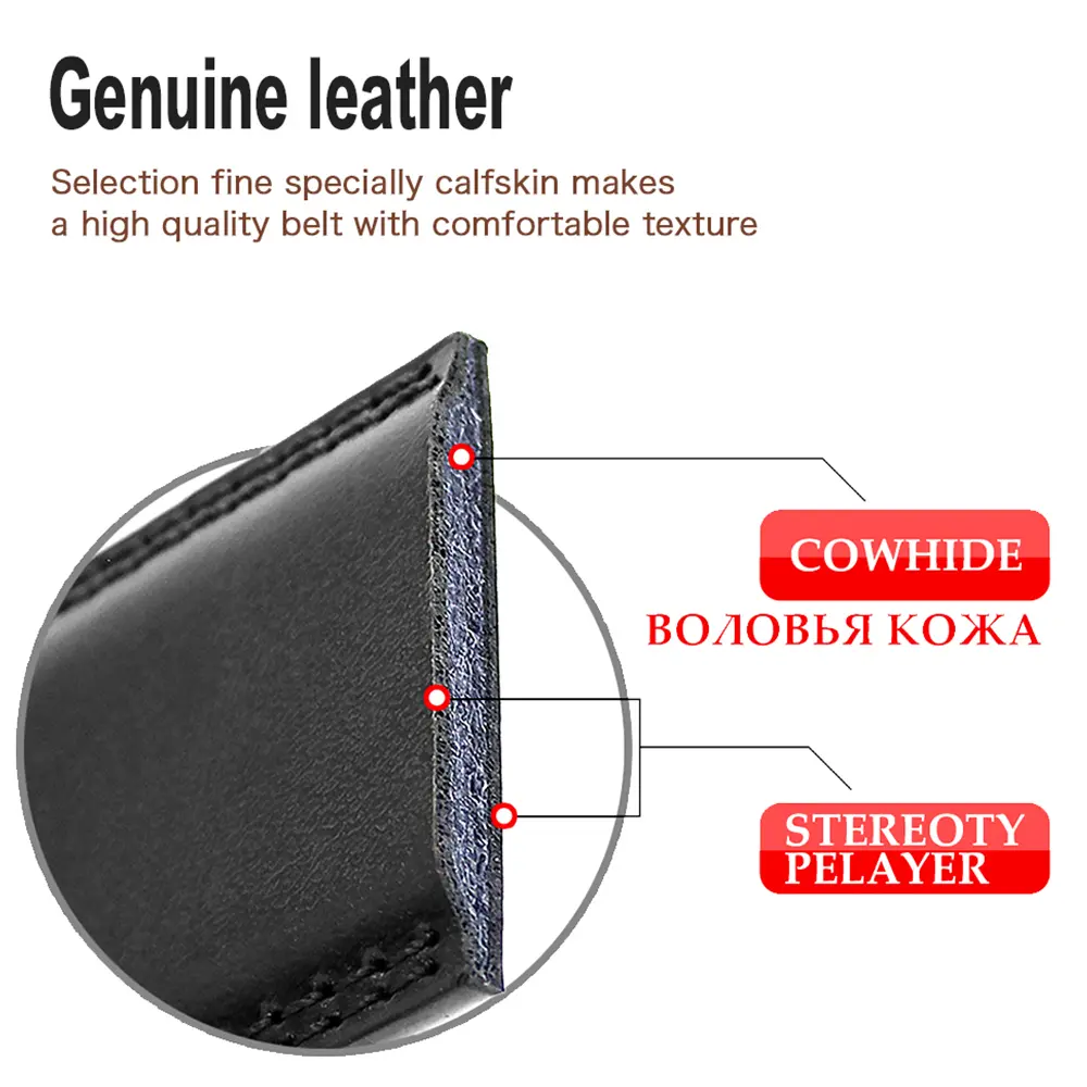 DOOPAI Automatic Buckle Belt Genune Leather Luxury Brand Belts For Men Leather Strap Casual Business For Jeans
