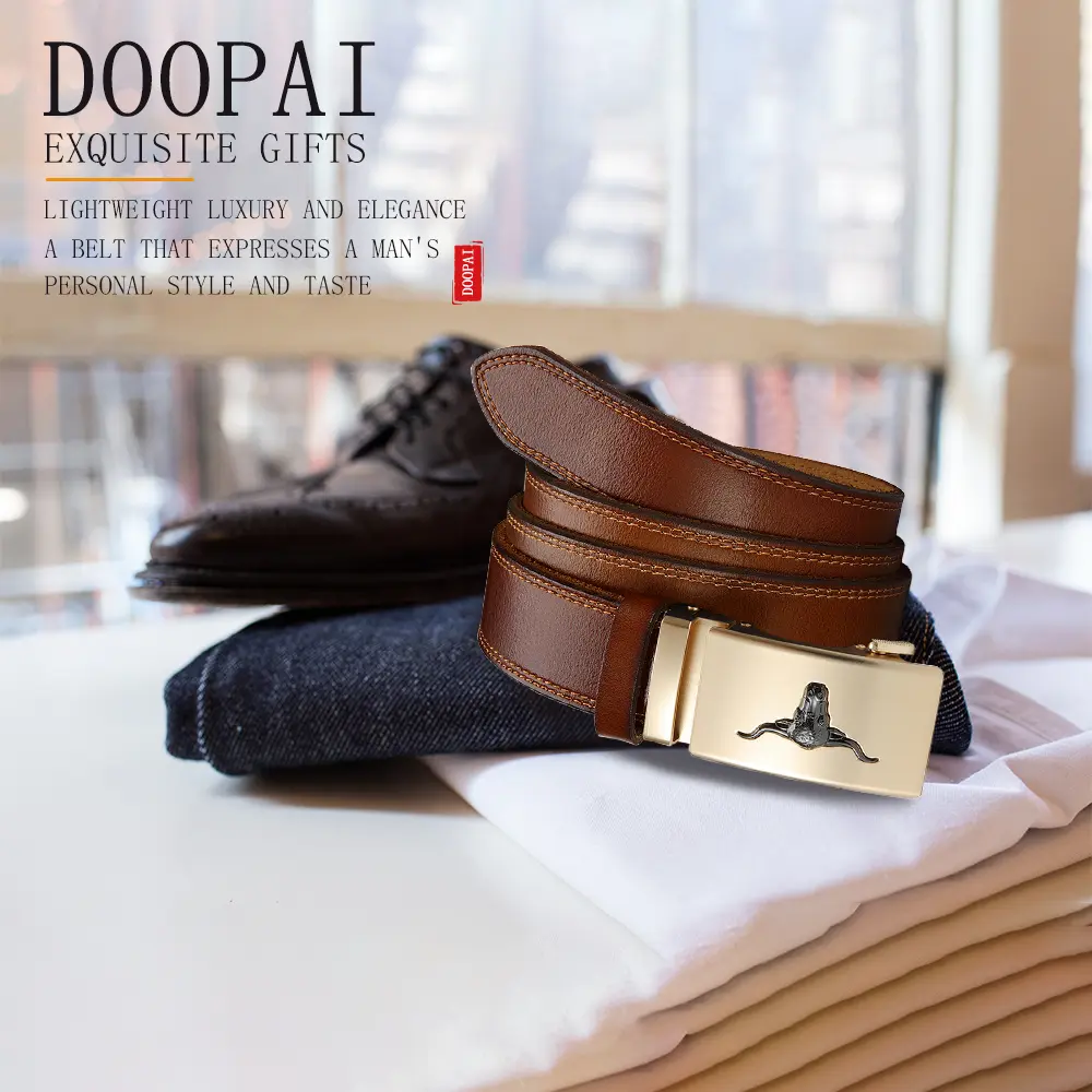 Men Belts Genuine Leather Waist Strap Male Automatic Buckle Waistband Mens High Quality Girdle Belts for Women Men Gifts