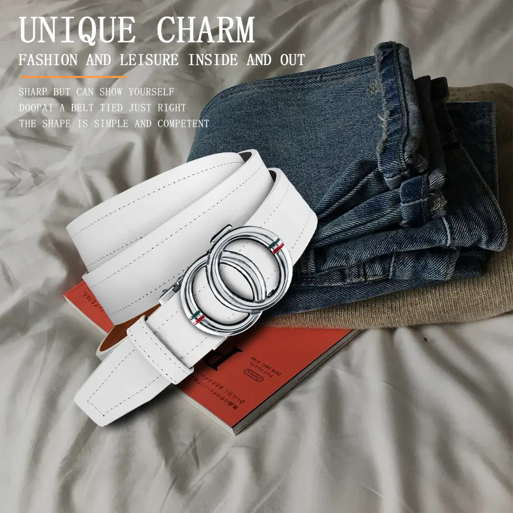 Belts Famous Brand Belt Men Mens Belts Quality Genuine Luxury Leather Belt Double Loop Round Buckle Belts for Men Gifts