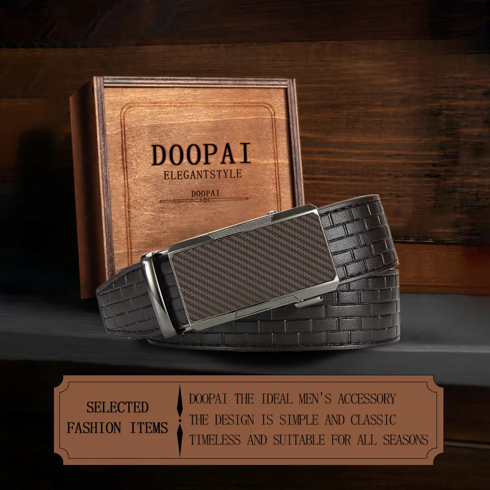 Men Belts Leather Waist Strap Male Automatic Buckle Waistband Mens High Quality Girdle Belts for Women Men Gifts 105 115 125cm