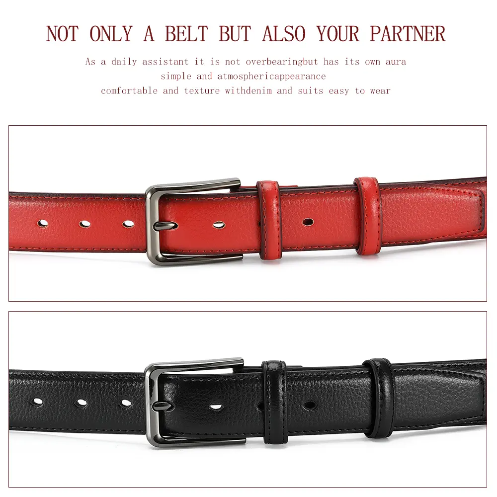Men's High-quality Genuine Leather Long Needle Buckle Metal Automatic Buckle Men's Belt Strap Men's Fashion Classic Design