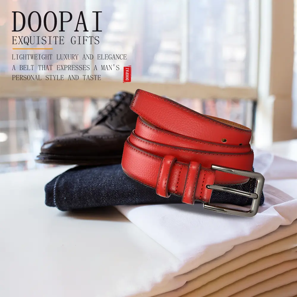 Men's High-quality Genuine Leather Long Needle Buckle Metal Automatic Buckle Men's Belt Strap Men's Fashion Classic Design