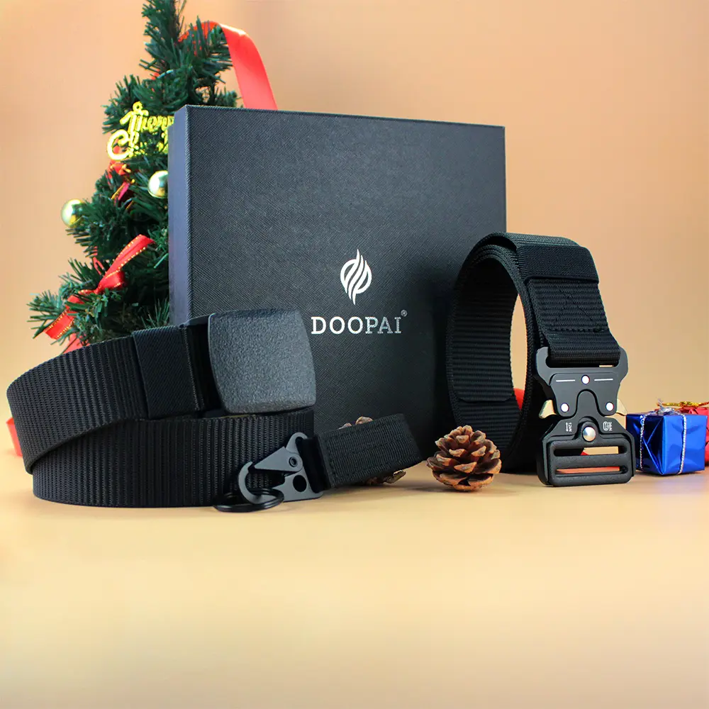 DOOPAI Tactical Men's Belts Camo Outdoor Training Hunting Army Combat Military Nylon Heavy Leather Belts For Men ремень мужской