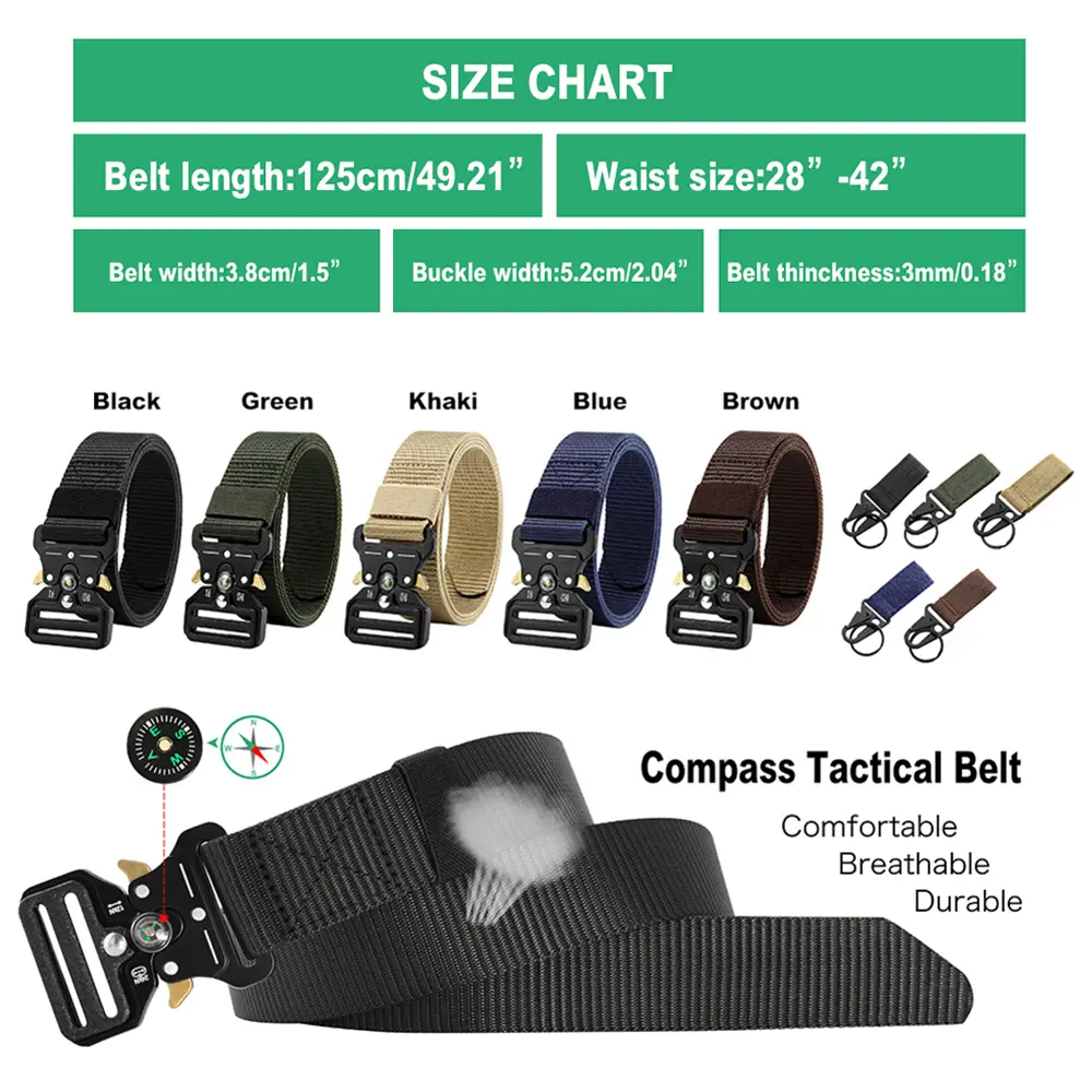 DOOPAI Tactical Men's Belts Camo Outdoor Training Hunting Army Combat Military Nylon Heavy Leather Belts For Men ремень мужской