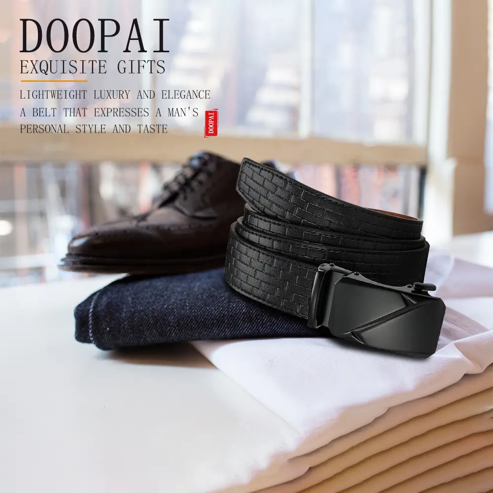 Men Belts Leather Waist Strap Male Automatic Buckle Waistband Mens High Quality Girdle Belts for Women Men Gifts 115 125cm