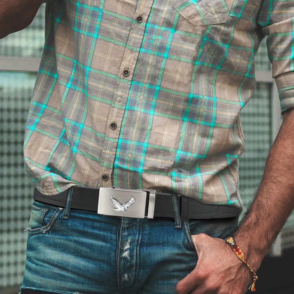 Men Leather Belt Automatic Buckle Belt Fashion Alloy Belts Leather Luxury Belts for Men Business Luxury Designer Clothes 2PCS