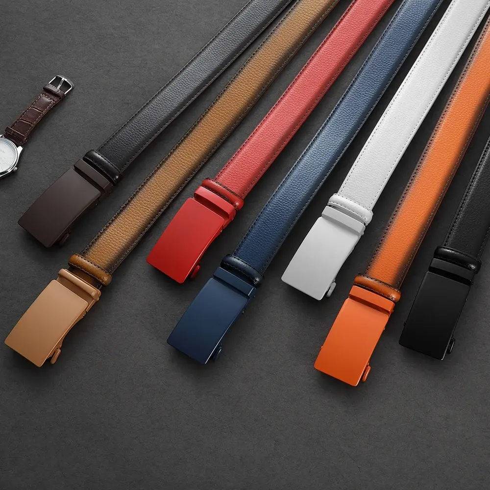Men's Business Belt, Renowned Luxury Brand Design, Leather Classic Alloy Buckle, High Quality Belt, Cowboy Punk Casual Belt