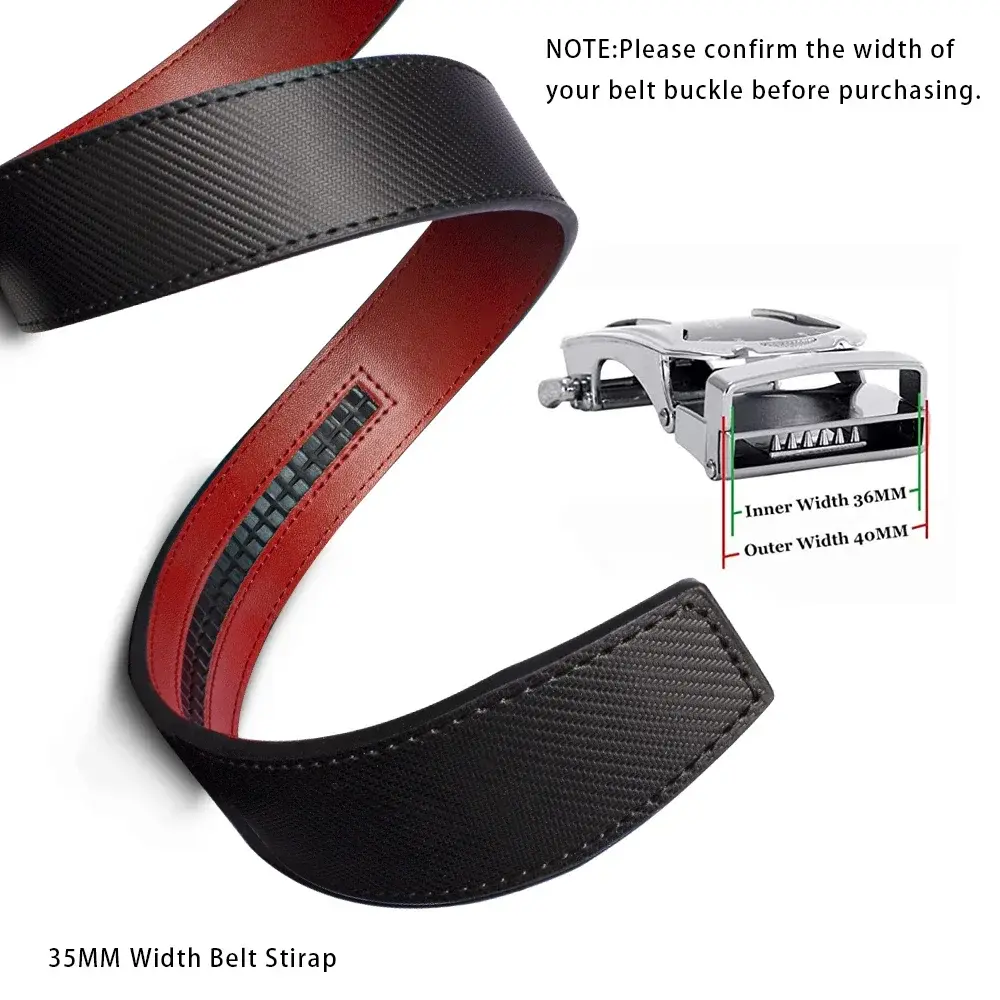 Large Size Belt No Buckle for Automatic Buckle Genuine Leather Belts Without Buckle for Men Women High Quality Male Jeans Belt