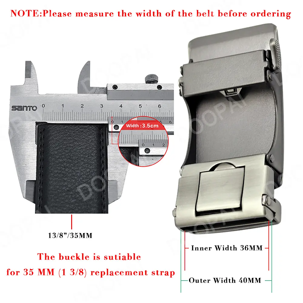 DOOPAI Men belt buckle Automatic Buckle Alloy Metal Automatic Belt Buckle High Quality Limited Fit 3.5cm Belt Accessories