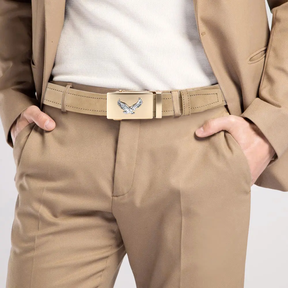 Men Leather Belt Automatic Buckle Belt Fashion Alloy Belts Leather Luxury Belts for Men Business Luxury Designer Clothes