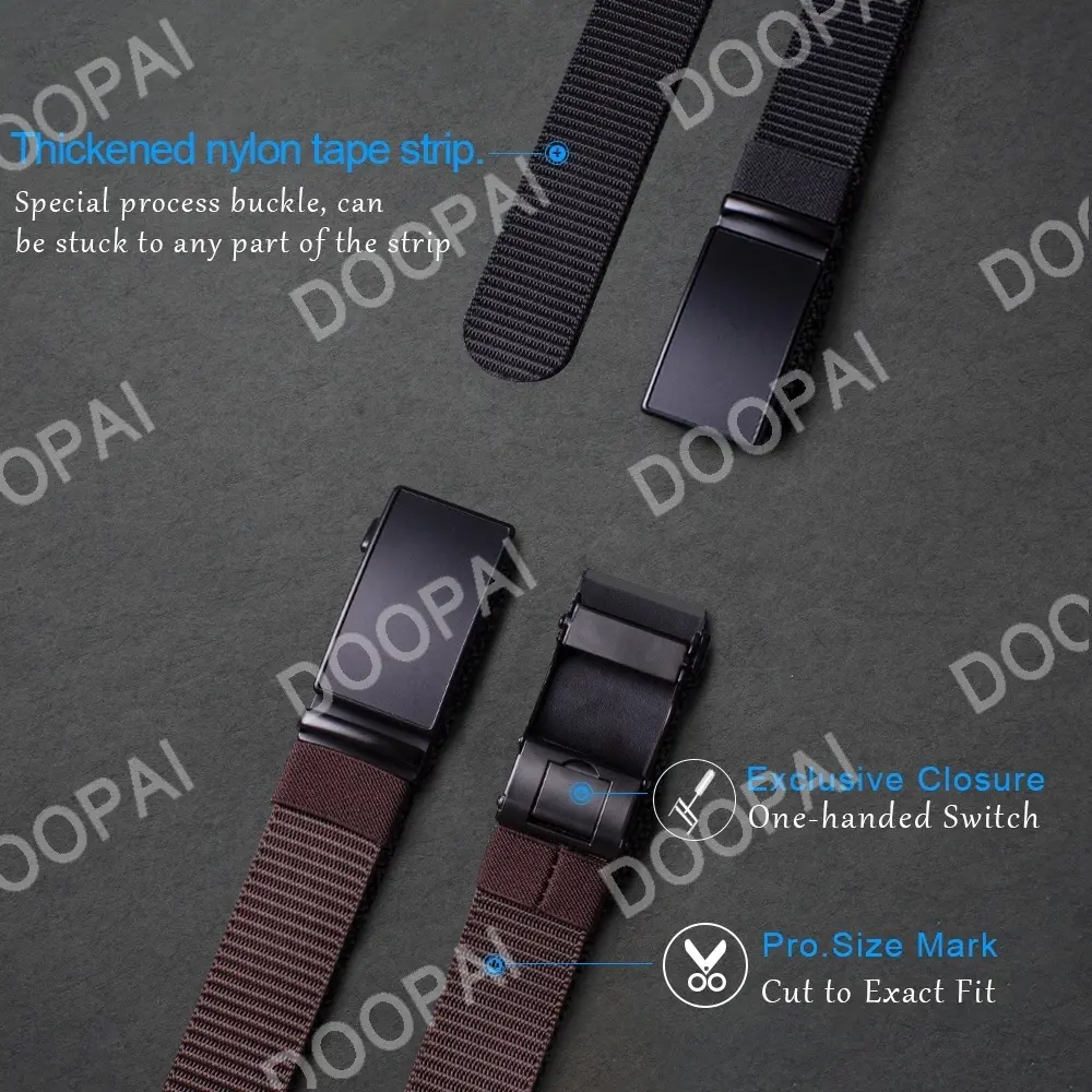 Men's Nylon Canvas Belt Male Korean Version All-Match Casual Automatic Buckle Golf Belt