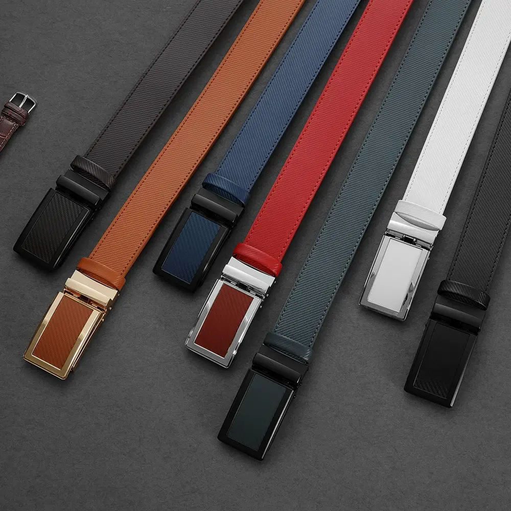 Men Belt Genuine Leather High Quality Buckle Jeans Cowskin Casual Belts Business Cowboy Male Automatic Buckle Belt for Women