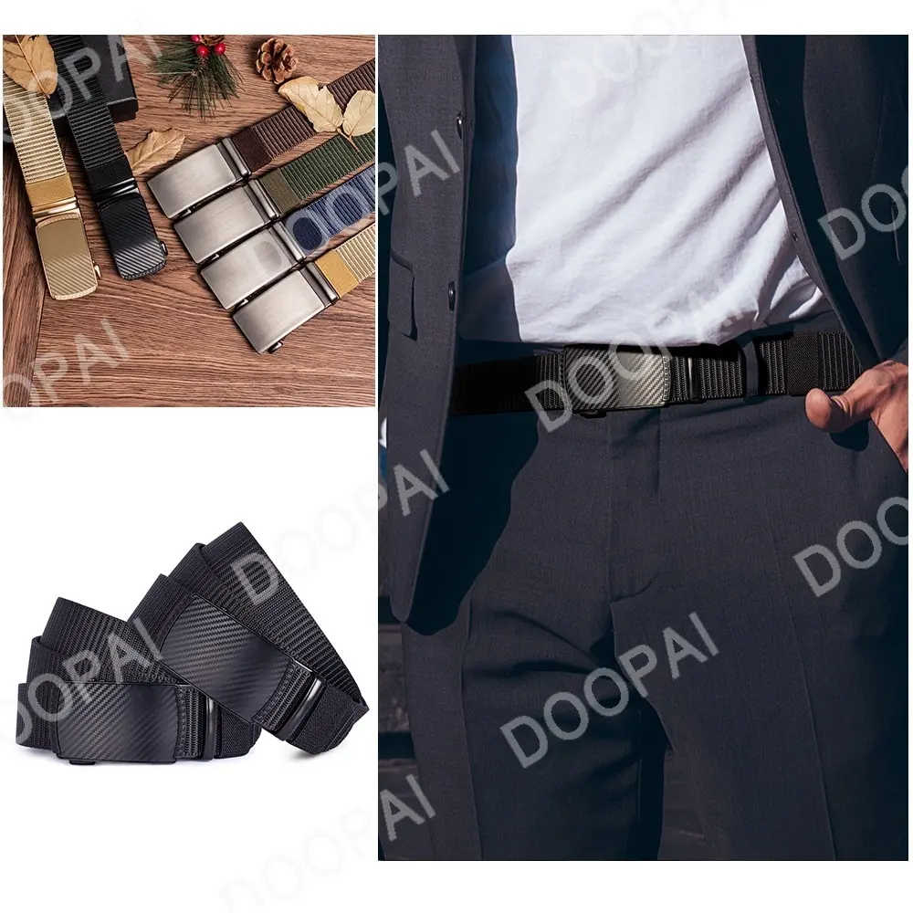 Men's Nylon Canvas Belt Male Korean Version All-Match Casual Automatic Buckle Golf Belt
