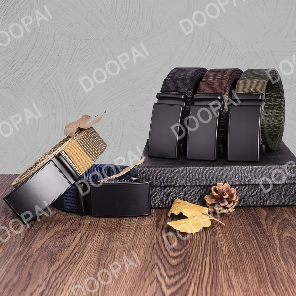 Men's Nylon Canvas Belt Male Korean Version All-Match Casual Automatic Buckle Golf Belt