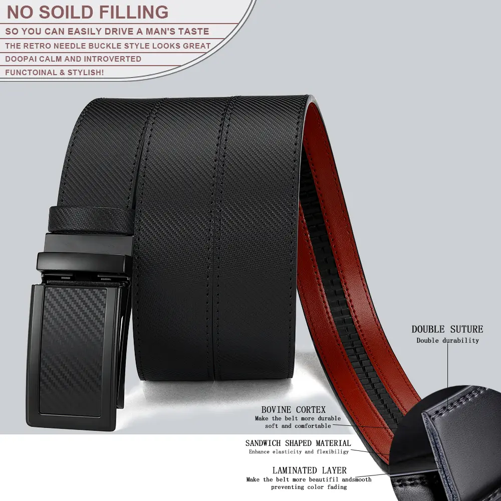 Men Belt Genuine Leather High Quality Buckle Jeans Cowskin Casual Belts Business Cowboy Male Automatic Buckle Belt for Women