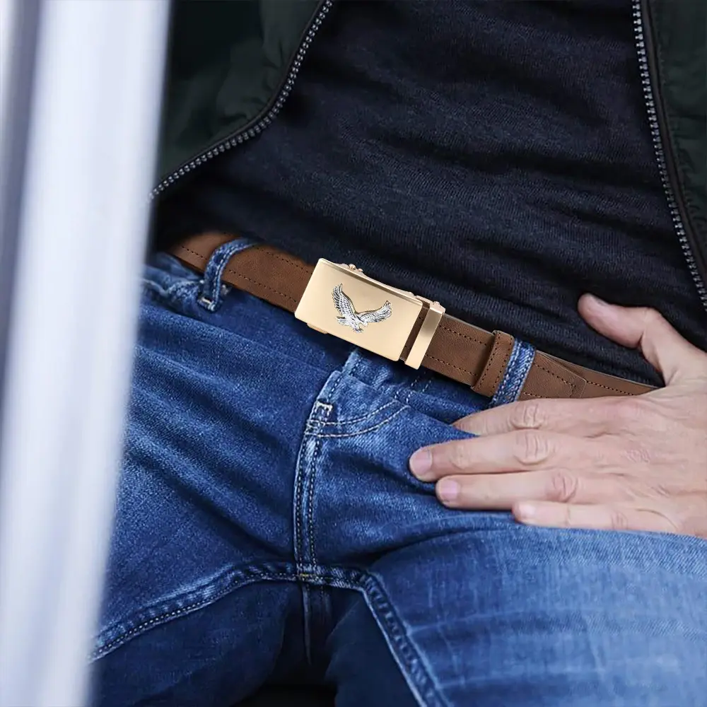 New Men Leather Belt Automatic Buckle Belt Fashion Alloy Belts Leather Luxury Belts for Men Business Luxury Designer Clothes