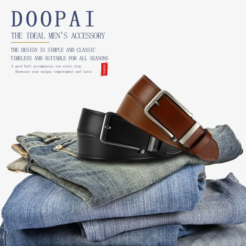 Men's High-quality Genuine Leather Belt Luxurious Designer Belt Men's Cowhide Fashionable Casual Belt Men's Denim Jeans