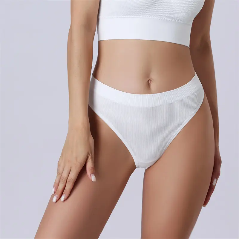 Seamless Panties For Pregnant Women's Underwear Sexy Low Waist G String Briefs Cotton Ribbed Bikini Pregnancy Maternity Panties