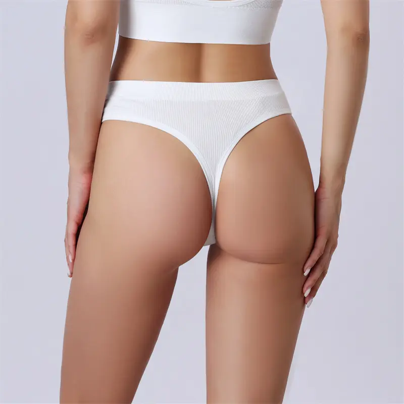 Seamless Panties For Pregnant Women's Underwear Sexy Low Waist G String Briefs Cotton Ribbed Bikini Pregnancy Maternity Panties