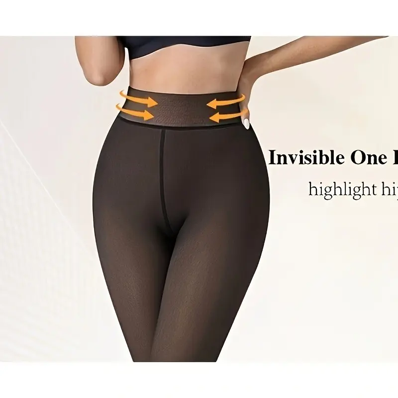 Thicken Thermal Tights Pantyhose For Women Winter Warm Fleece Velvet Thermo Stockings Tights Sexy Translucent Pantyhose Female