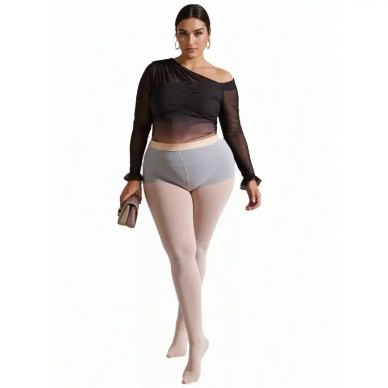 1 PC Sheer Pantyhose For Women Sexy Oil Shiny Tights Leggings Highly Elastic Glossy Stockings Socks Plus Size Tights Pantyhose