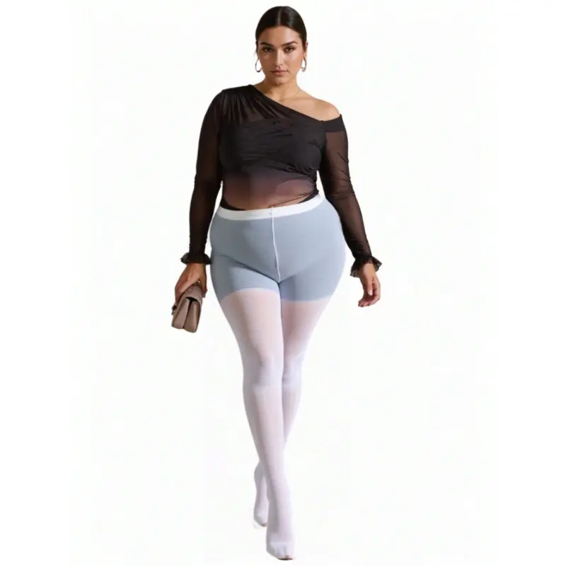 1 PC Sheer Pantyhose For Women Sexy Oil Shiny Tights Leggings Highly Elastic Glossy Stockings Socks Plus Size Tights Pantyhose