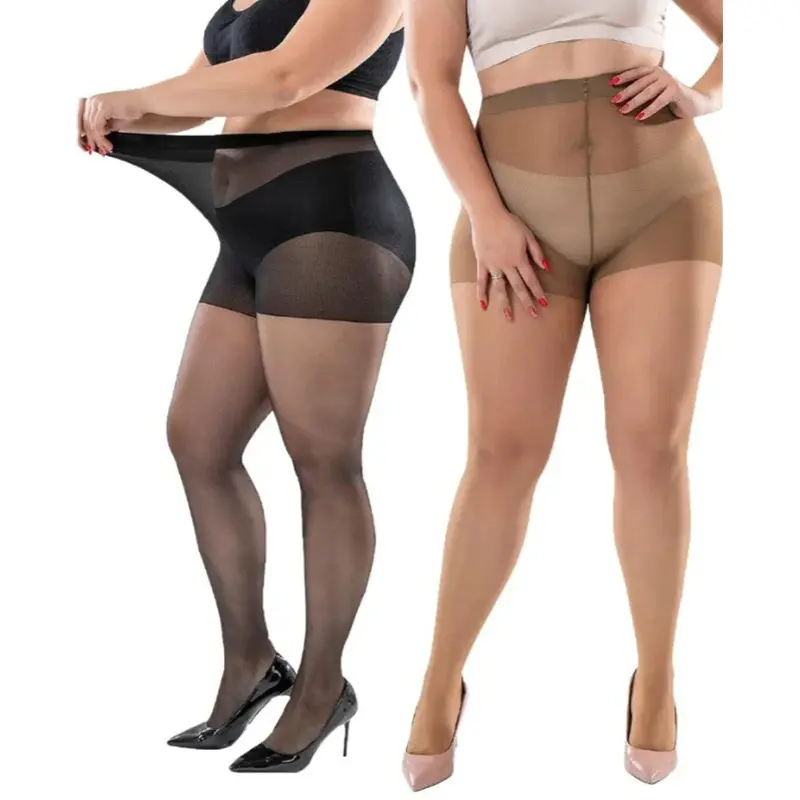 Plus Size Pantyhose for Women Spring Summer Sexy Black Beige Color Women Tights Large Size Sheer Pantyhose Leggings Female