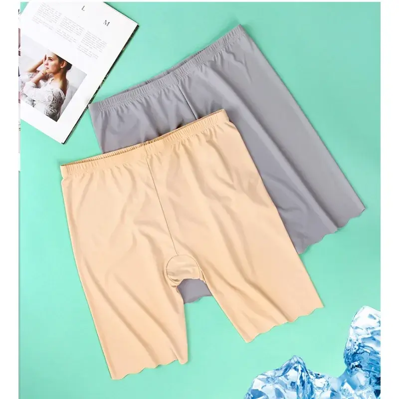 Seamless Safety Short Pants Summer Women Plus Size Boxers for Female Anti Rub Safety Shorts Under Skirt Panties Underwear 120KG