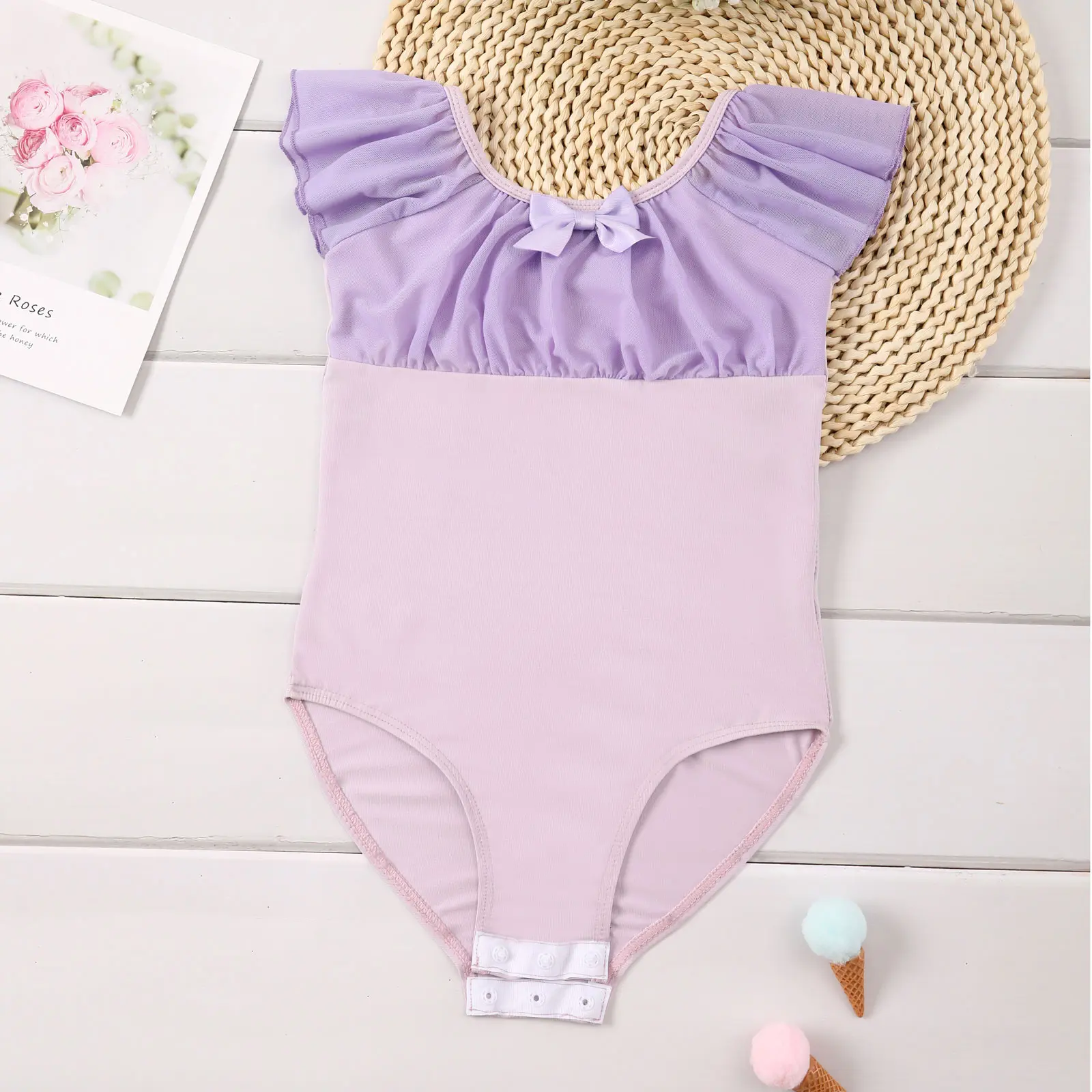 Girls Ballet Leotards Gymnastics Clothes Ballet Skirt For Kids Children Dance Skirt Dancewear Balleriana Clothes With Bowtie