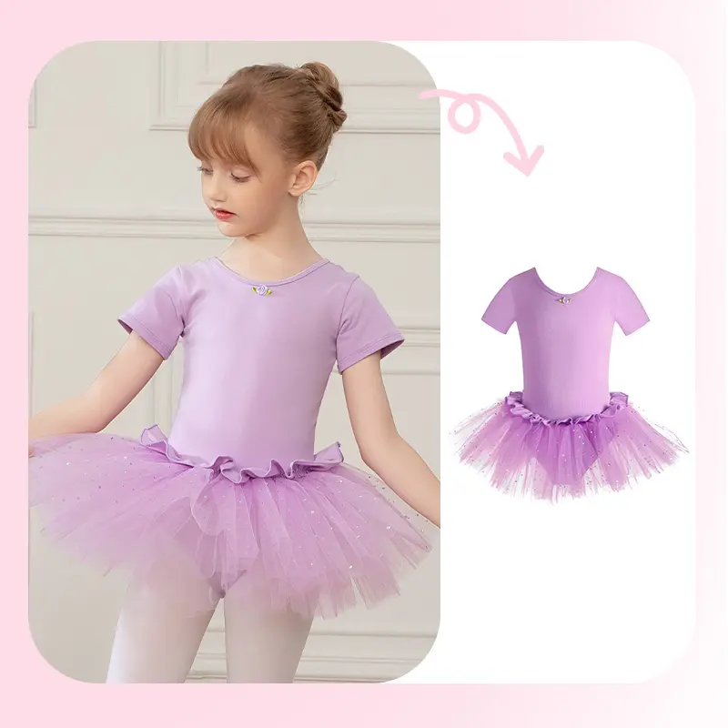 Girls Ballet Leotards Tutu Dress Ballet Skirt For Kids Children Dance Skirt Gymnastics Dancewear Balleriana Clothes Gauze Skirt