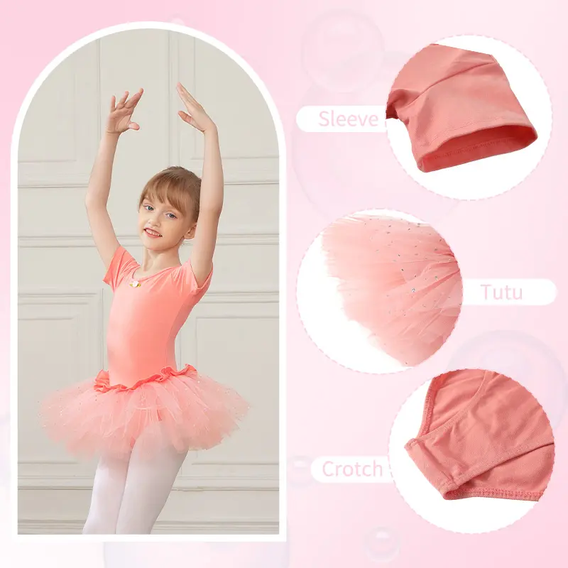 Girls Ballet Leotards Tutu Dress Ballet Skirt For Kids Children Dance Skirt Gymnastics Dancewear Balleriana Clothes Gauze Skirt