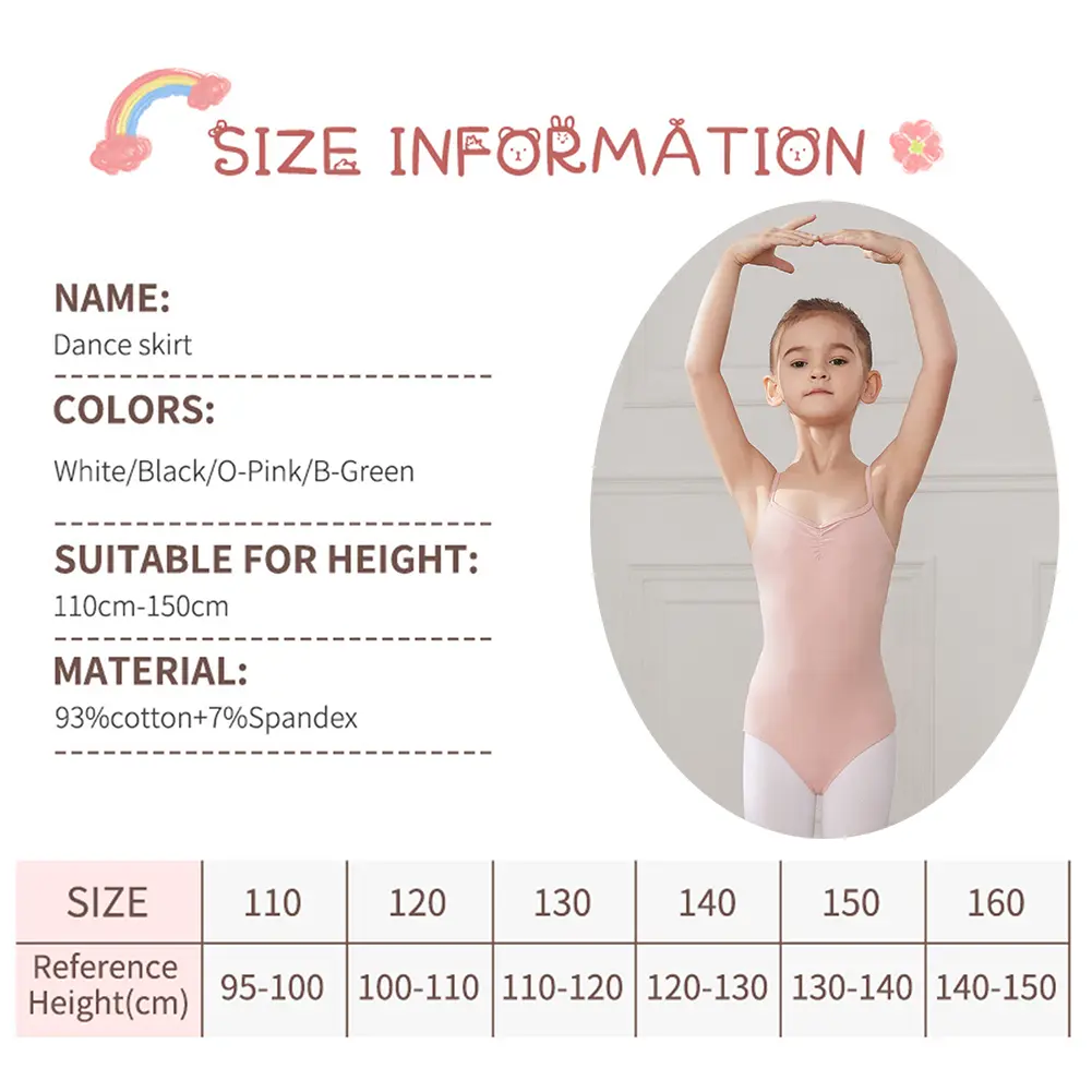 Girls Ballet Leotards Ballet Skirt For Kids Children Dance Skirt Gymnastics Dancewear Adjustable Strap Balleriana Clothes