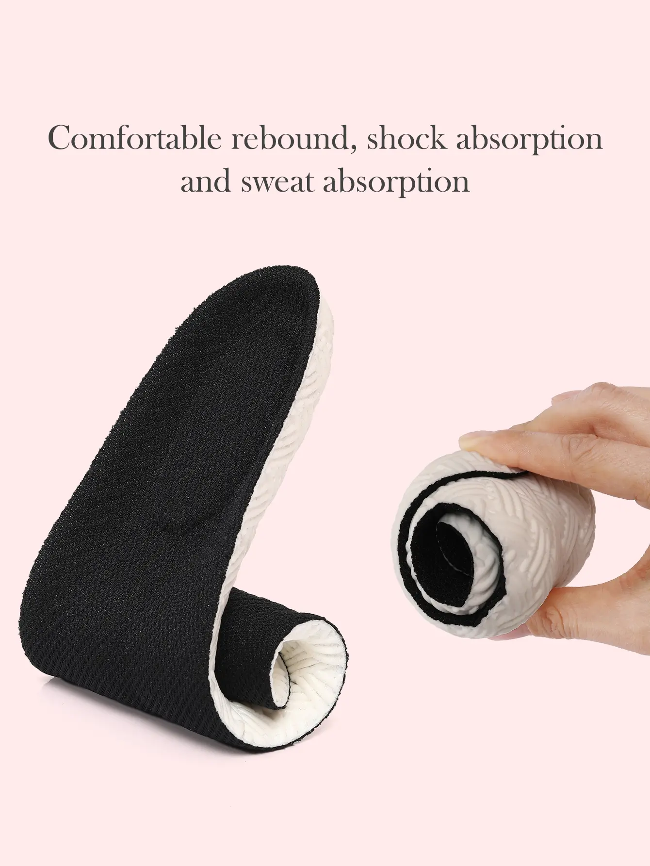 Sports Insoles for Shoes PU Sole Soft Breathable Shock Absorption Cushion Arch Support Insoles Comfortble Shoe Steppers