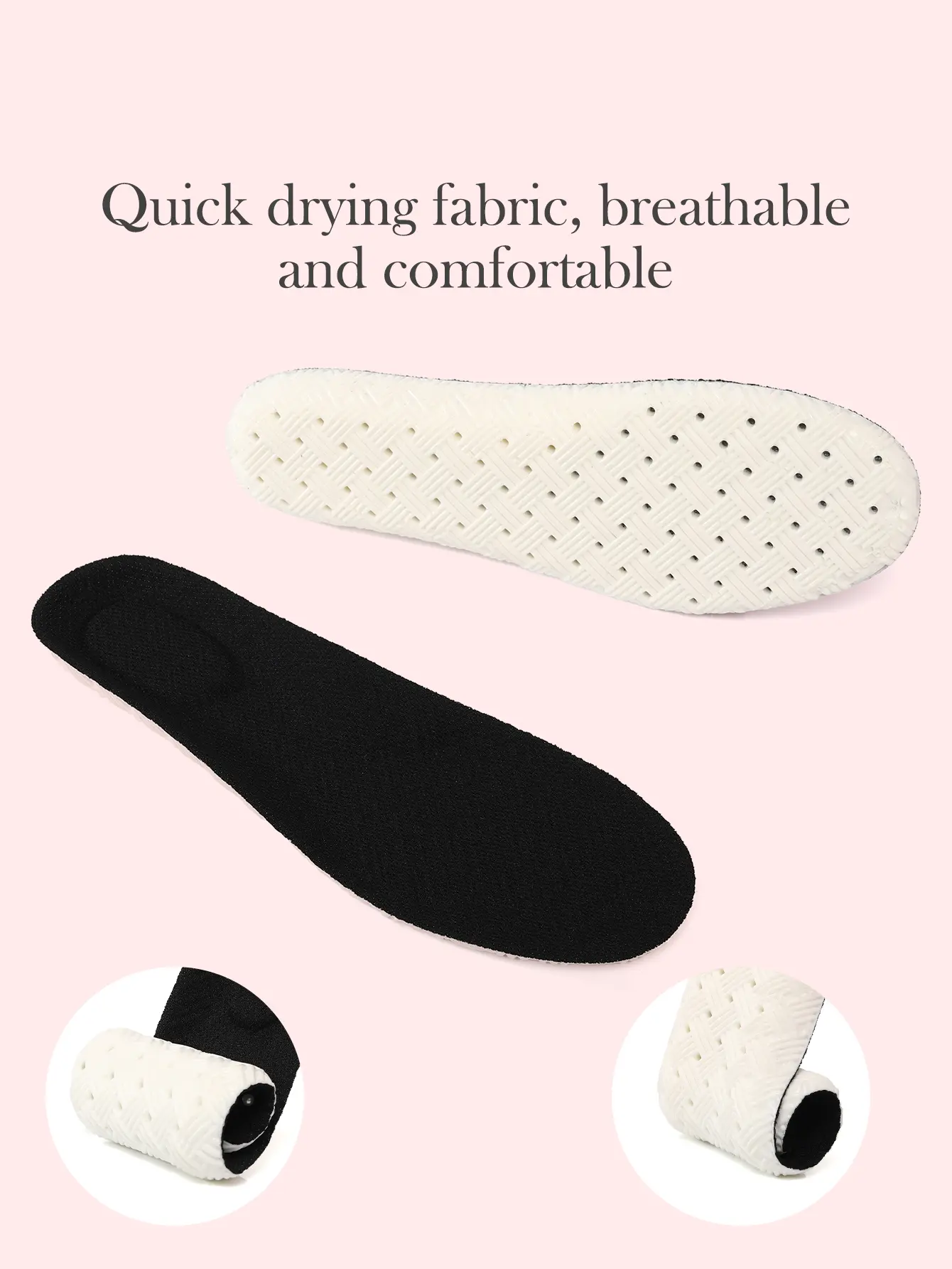 Sports Insoles for Shoes PU Sole Soft Breathable Shock Absorption Cushion Arch Support Insoles Comfortble Shoe Steppers