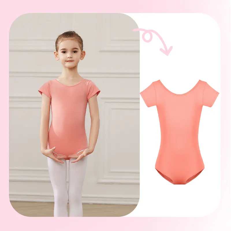Girls Ballet Tights Training Bodysuit Sleeves Ballet Tutu Dress For Kids Dance Leotards Gymnastics Dancewear Balleriana Clothes