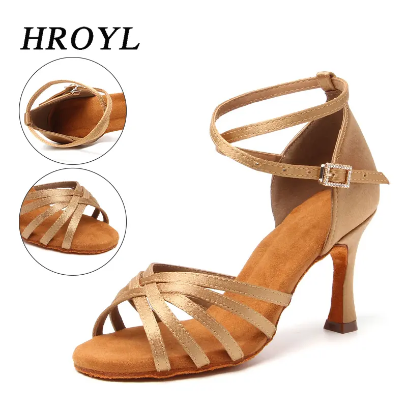 Latin Dance Shoes For Women Dancing Shoes Ladies Girls Ballroom Tango Modern Shoes Standard Salsa Training Shoe 5/7.5/8.5cm Heel