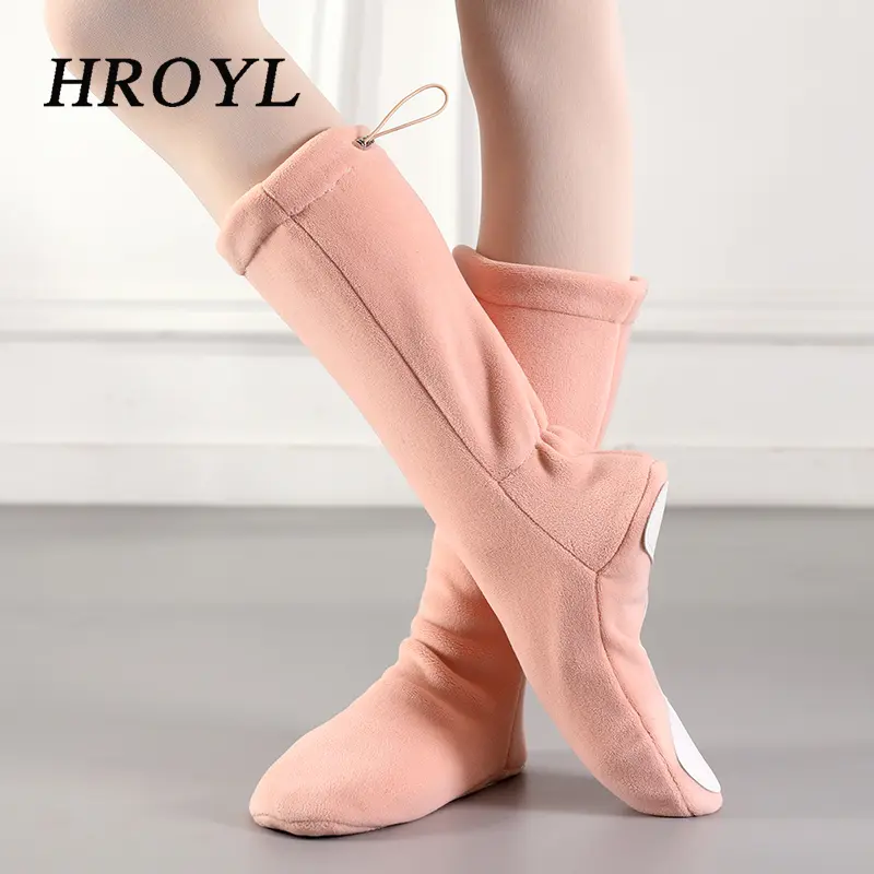Women Warm Ballet Boots Warm Velvet Boots Dance Boots Warm up High Top Ballet Shoes Training Shoes Thickened Ballet Dance Shoes