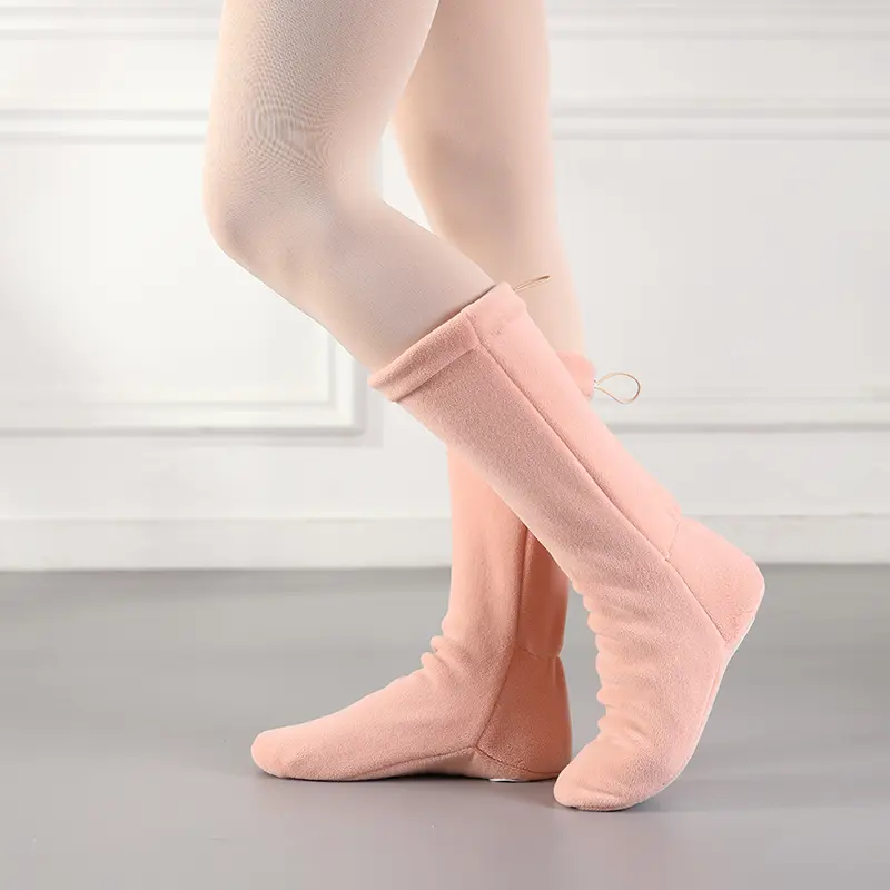 Women Warm Ballet Boots Warm Velvet Boots Dance Boots Warm up High Top Ballet Shoes Training Shoes Thickened Ballet Dance Shoes