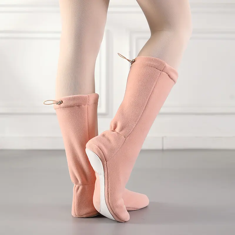 Women Warm Ballet Boots Warm Velvet Boots Dance Boots Warm up High Top Ballet Shoes Training Shoes Thickened Ballet Dance Shoes