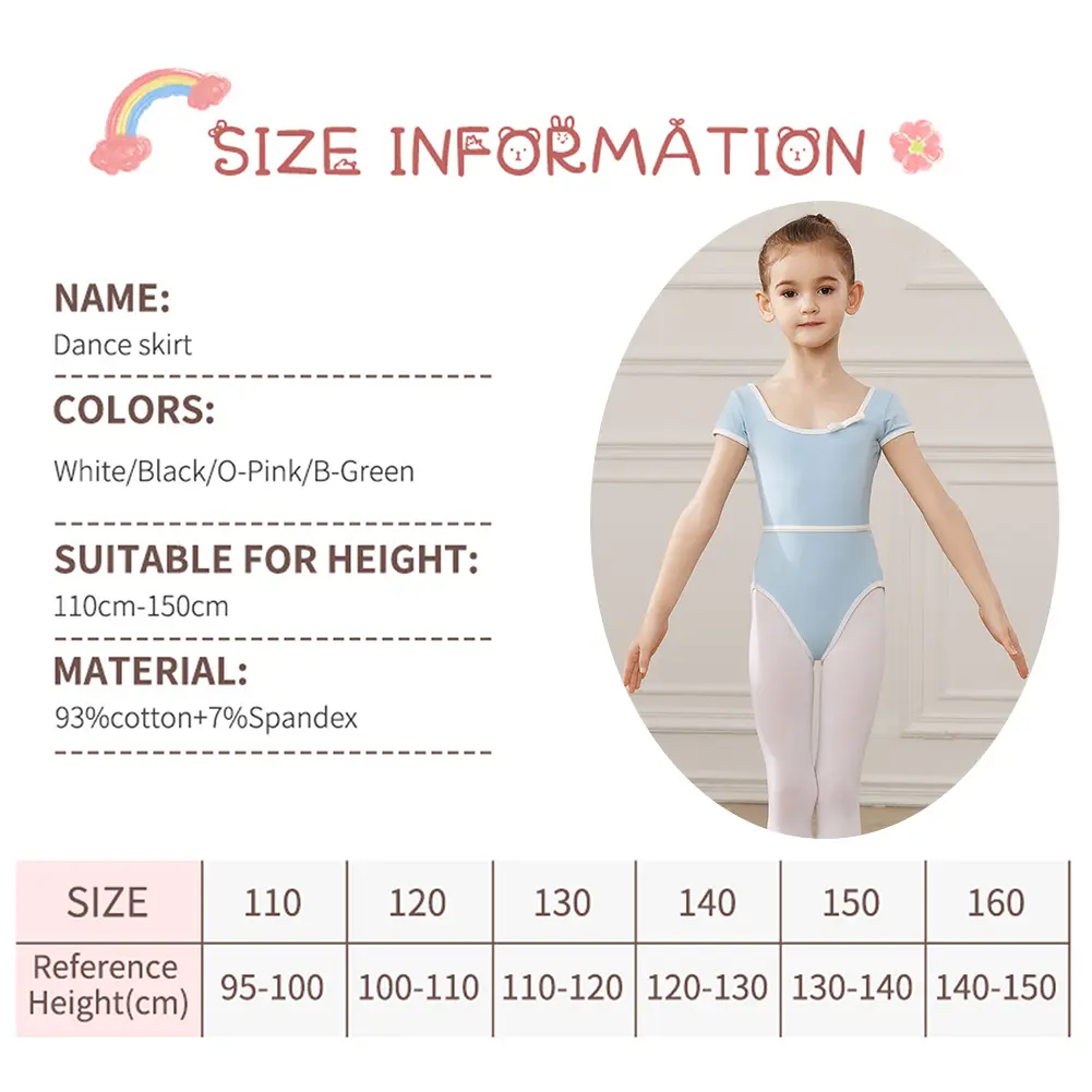 Girls Ballet Leotards Gymnastics Dance Bodysuit Tutu Dress Ballet Costume Skirt For Kids Children Dance Skirt Balleriana Clothes